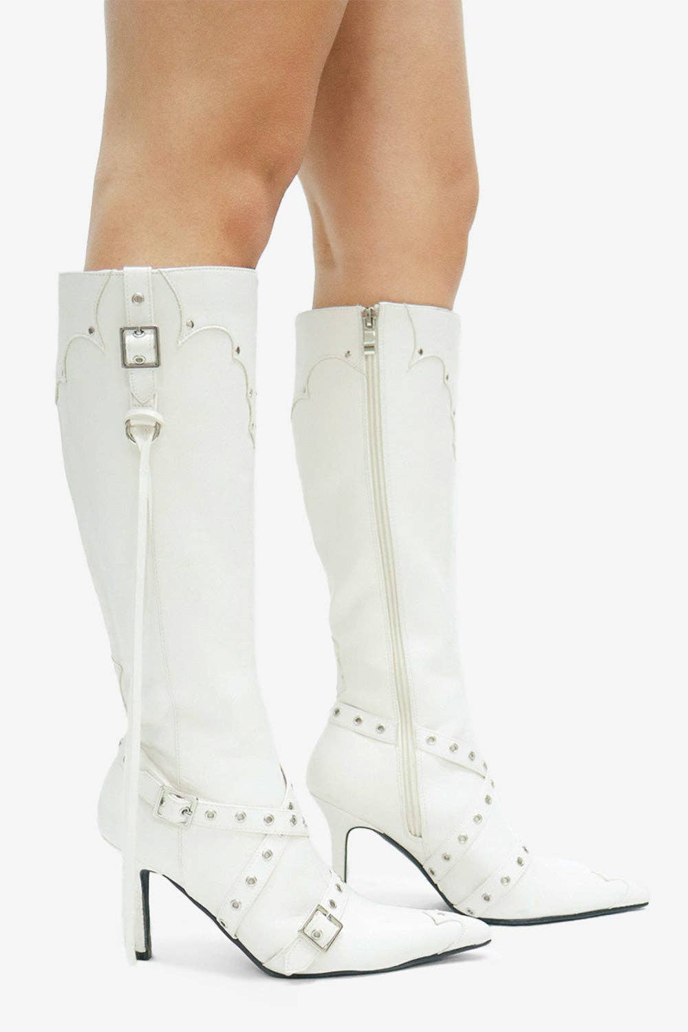 Lemonade Shoes - Wholesale Boots – Women’s - GUNNER - Western Stiletto Boots w/ Studs16