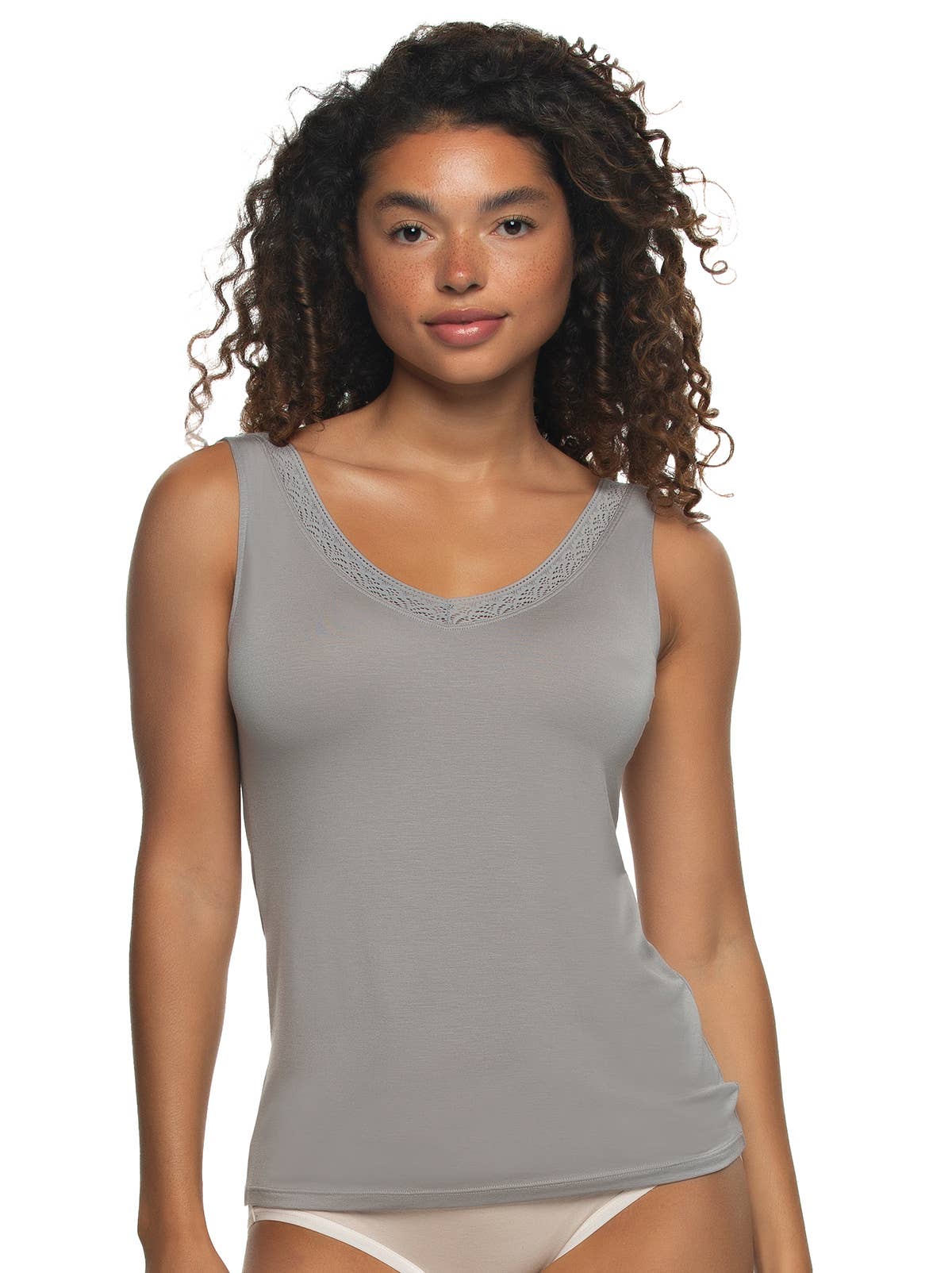 Felina - Wholesale Tank Top - Women's - Serene Modal & Lace Reversible Tank - BASIC Colors2