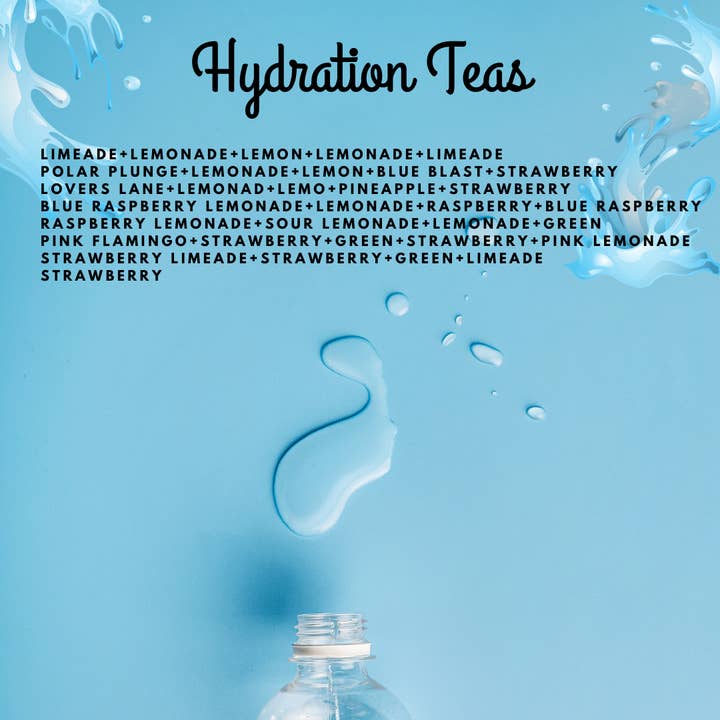 HYDRATION TEAS for wholesale by The Savvy Cactus