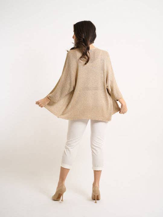 Lurex cardigan for wholesale by Indomina Italy