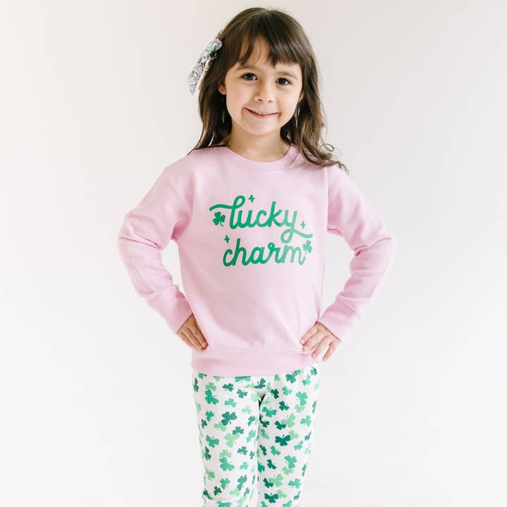 Lucky Charm St Patrick's Day Sweatshirt Kids for wholesale by Benny & Ray Apparel