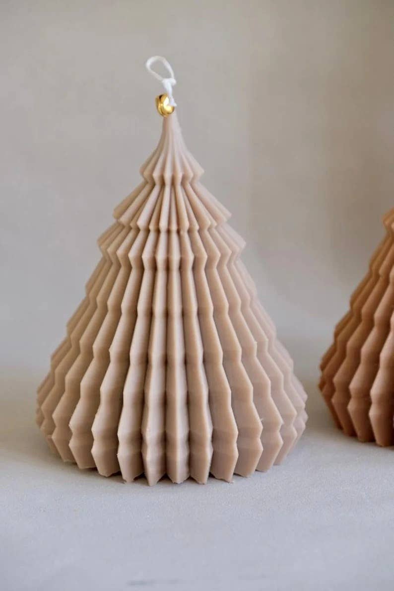 Maison Bohiti – wholesale Novelty candle – Soy Wax Christmas Tree Small Candle (11x7cm)4