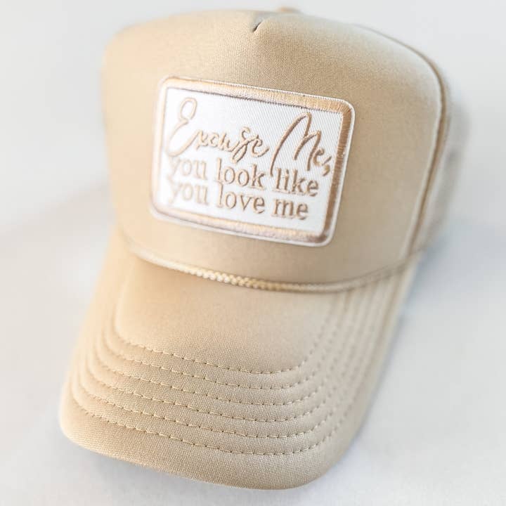 Lil' Grace - Wholesale Trucker Hat - Women's - Excuse Me Embroidery Trucker Hat