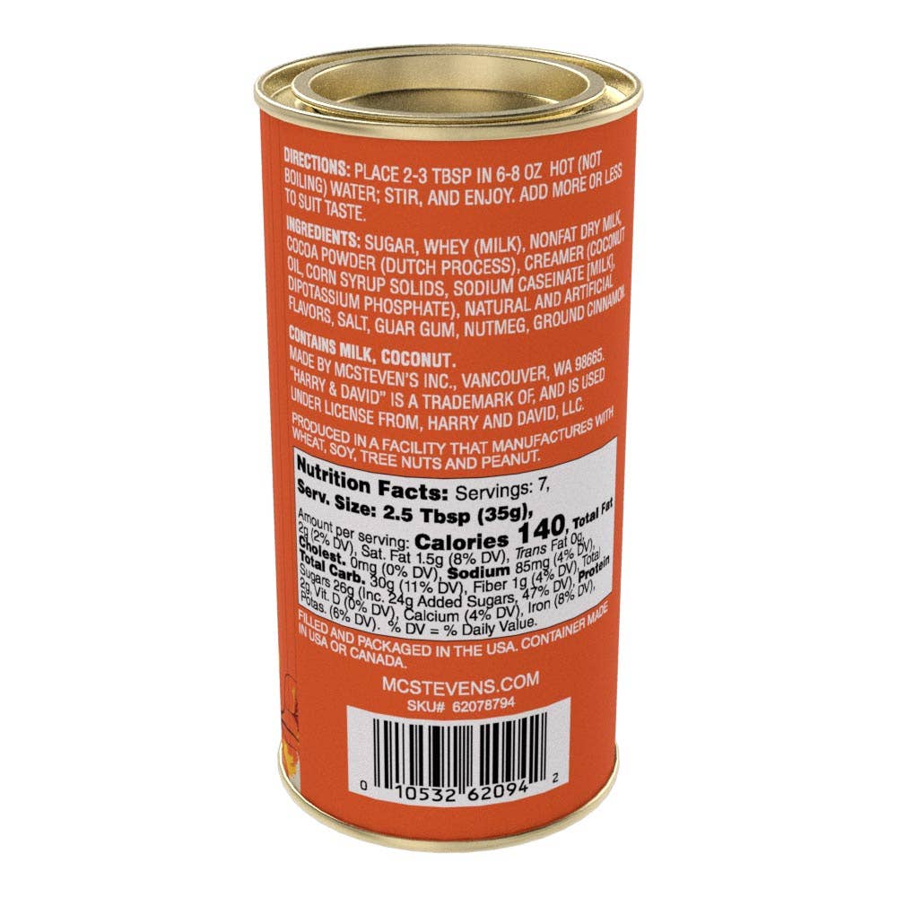 McSteven's - Vente Préparations/kits pour chocolat chaud - H&D® Chocolat Chaud Épice de Citrouille d'Automne (Boîtes de 255g)1