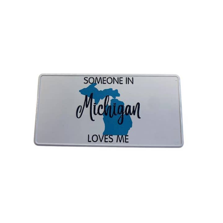 M8- Magnet- Someone in Michigan Loves Me for wholesale by My State Designs