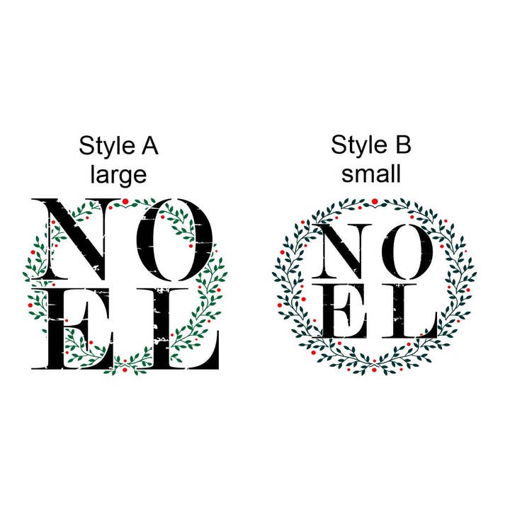 Pochoir en 2 parties S0872 NOEL - 2 versions pour la vente par Muddaritaville Studio