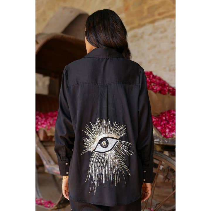 Black Hand Embroidered Evil Eye Shirt and other Purchase Wholesale evil eye shirt. Free Returns & Net 60 Terms on Faire trending on Faire.