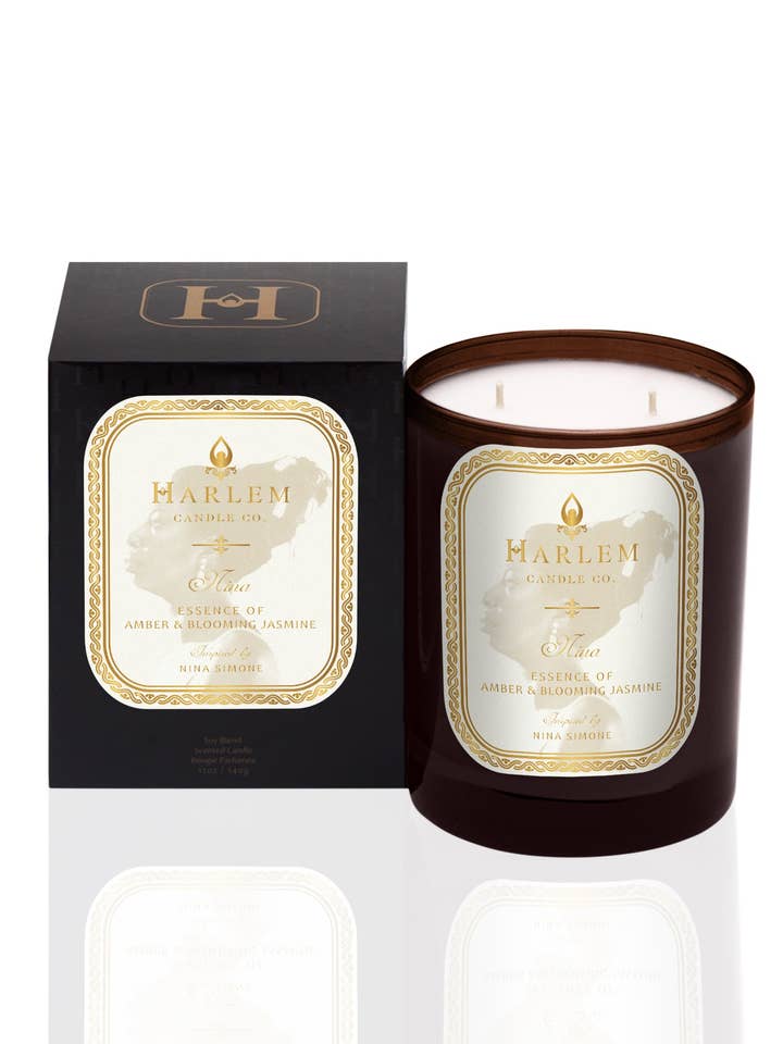 Bougie de luxe "Nina" 11oz pour la vente par Harlem Candle Co