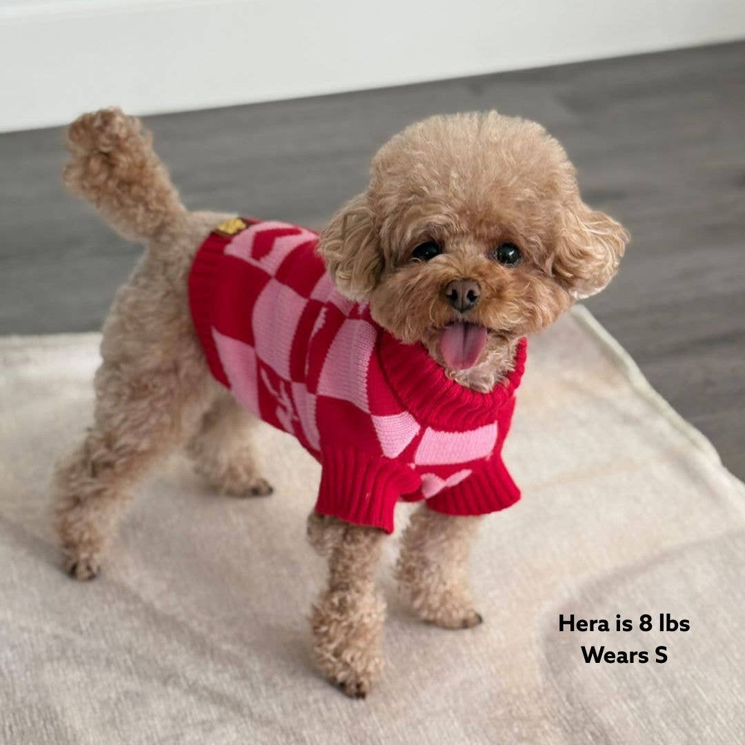 Sunbean - Wholesale Pet Sweater - Dog - Roll Neck Dog Knitted Love Sweater6