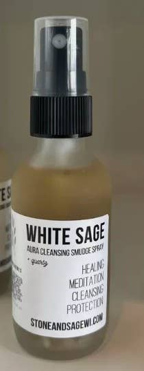ERTH World Corp DBA Stone+Sage – Engroshandel Duftspray – White Sage Smudge Spray – Rensning af aura, heling og meditation3