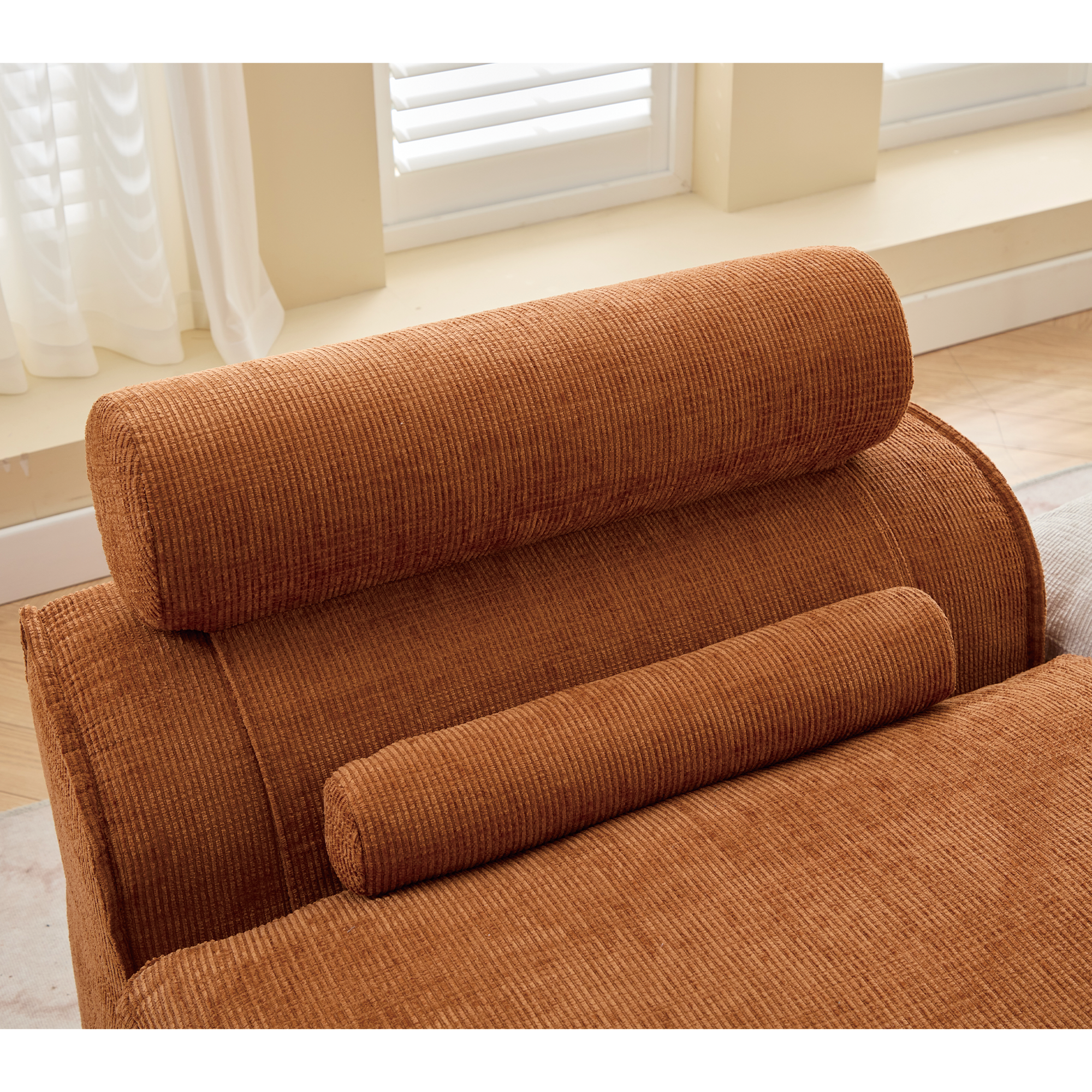 HOMYCASA DESIGN INC - Wholesale Sofa - Modular Sofa Chenille Fabric Neck Lumbar Pillow Space Saving13