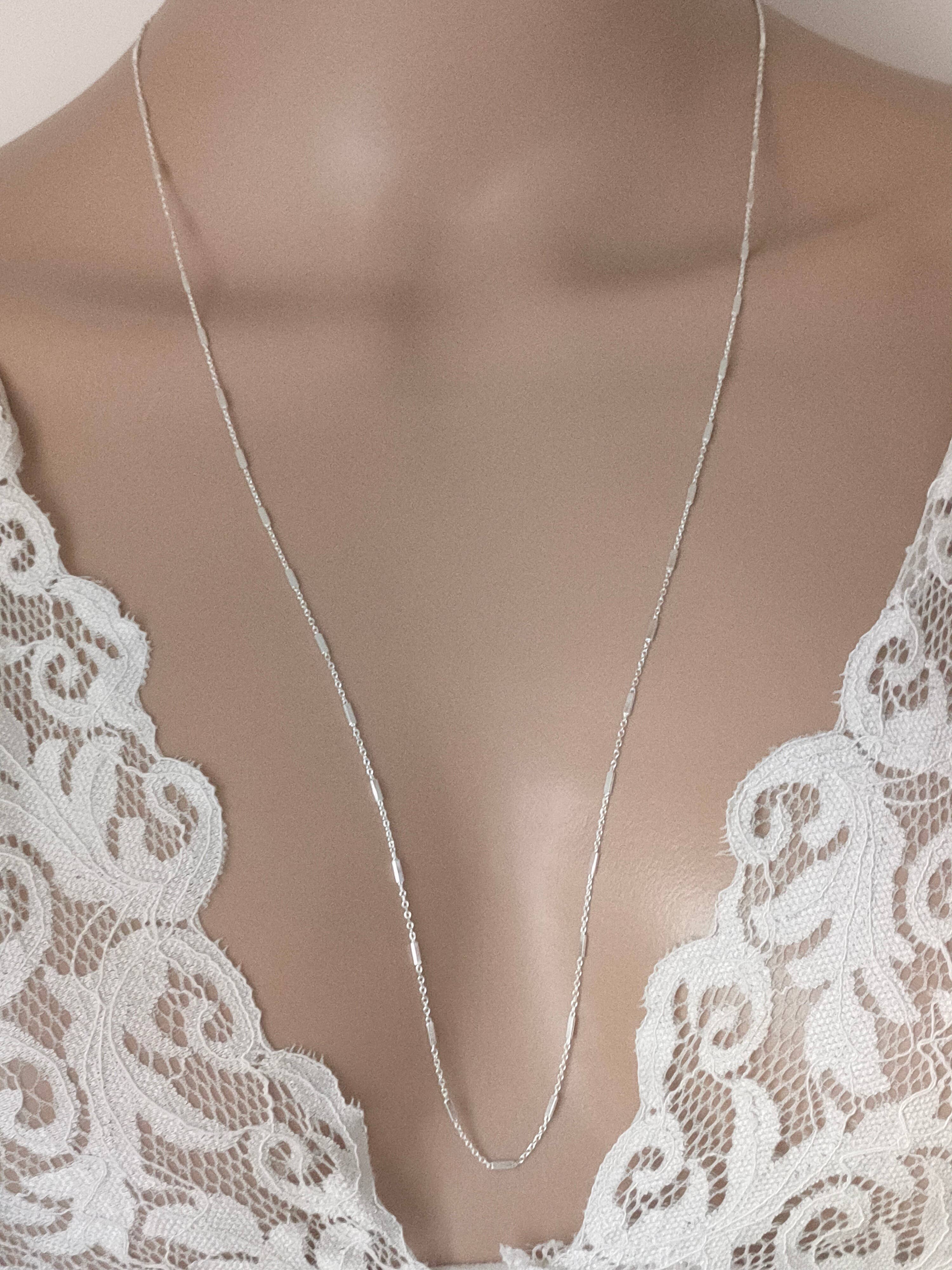 Thanina bijoux - Wholesale Link & Chain Necklace - Cable chain necklace sterling silver 9252