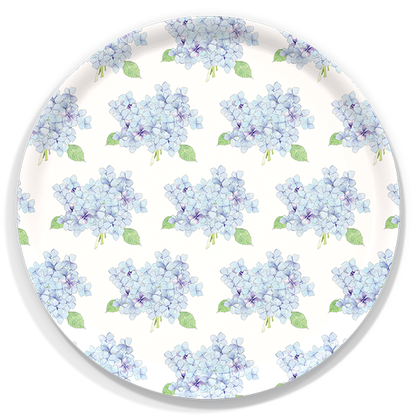Trays4Us - Wholesale Serving Tray - Hydrangea Serving Tray by Sara Fitz2