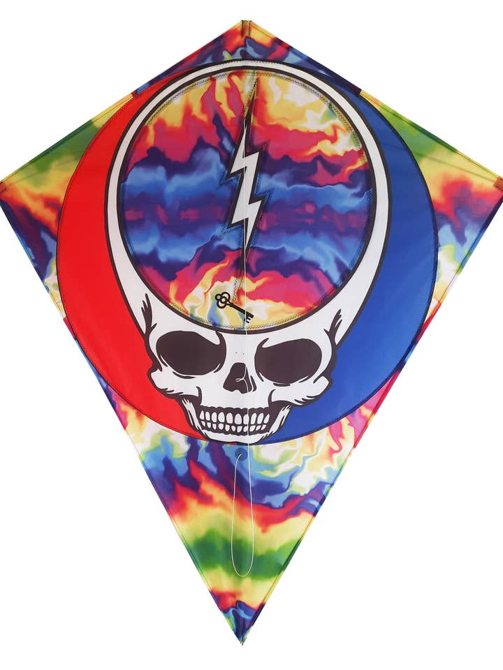40" Festival Skull Diamond Kite for wholesale by Skydog Kites LLC