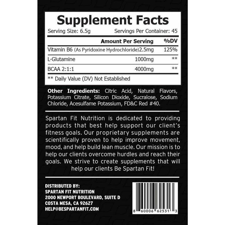 Spartan Fit Nutrition - Wholesale Protein/Superfood Powder - Essential BCAA's | Hydration & Recovery