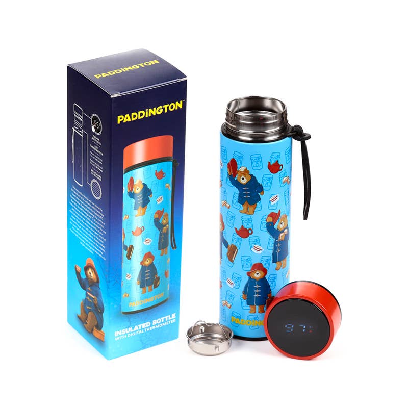 Puckator EU - Wholesale Insulated Mug/Tumbler - Paddington Bear Hot & Cold Digital Thermometer Bottle0