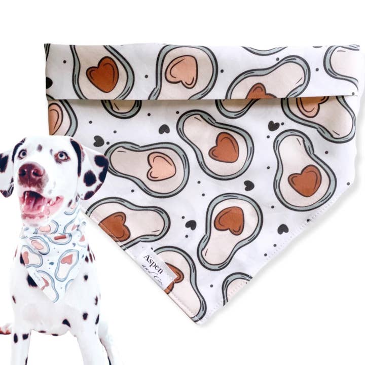 'Avocuddle' Dog Bandana (Avocado / Guac) for wholesale by Aspen and Co.