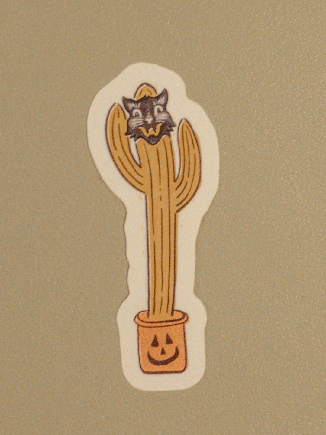 The Pleasant Creative - Wholesale Sticker - Spooky Cactus - Individual0