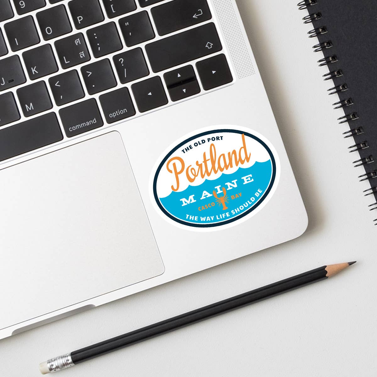 RetroPlanet - Vendita all'ingrosso Adesivi per telefoni e laptop - Mini adesivo, motivo: onde dell'oceano del Maine, 20 ct7