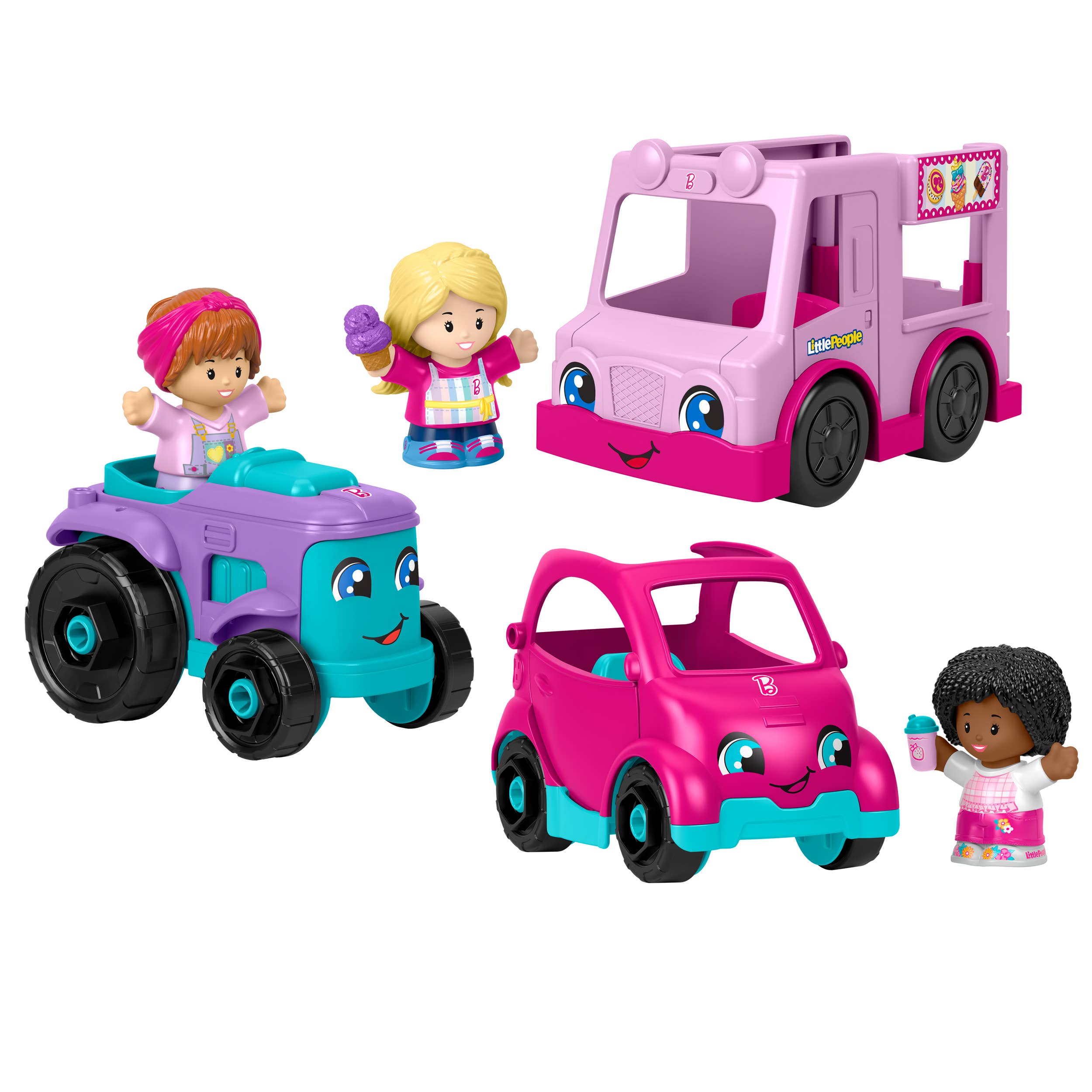 Variety Distributors - Wholesale Toy Set - Kids - Fisher Price Little People Barbie Small Vehicle1