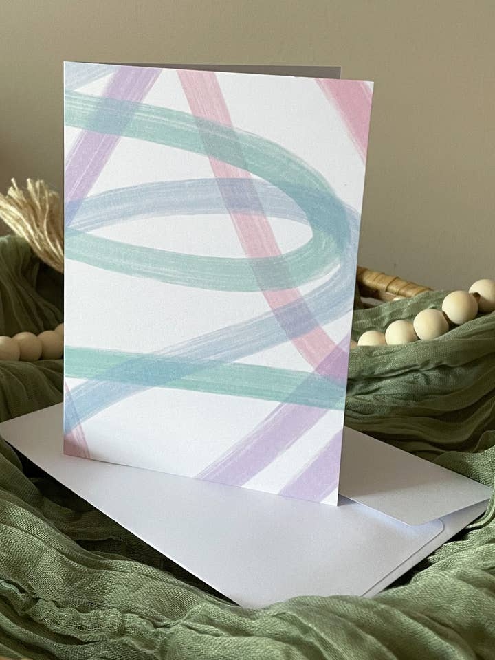 Carte Lignes Ondulées pour la vente par Daisy & Joy Design