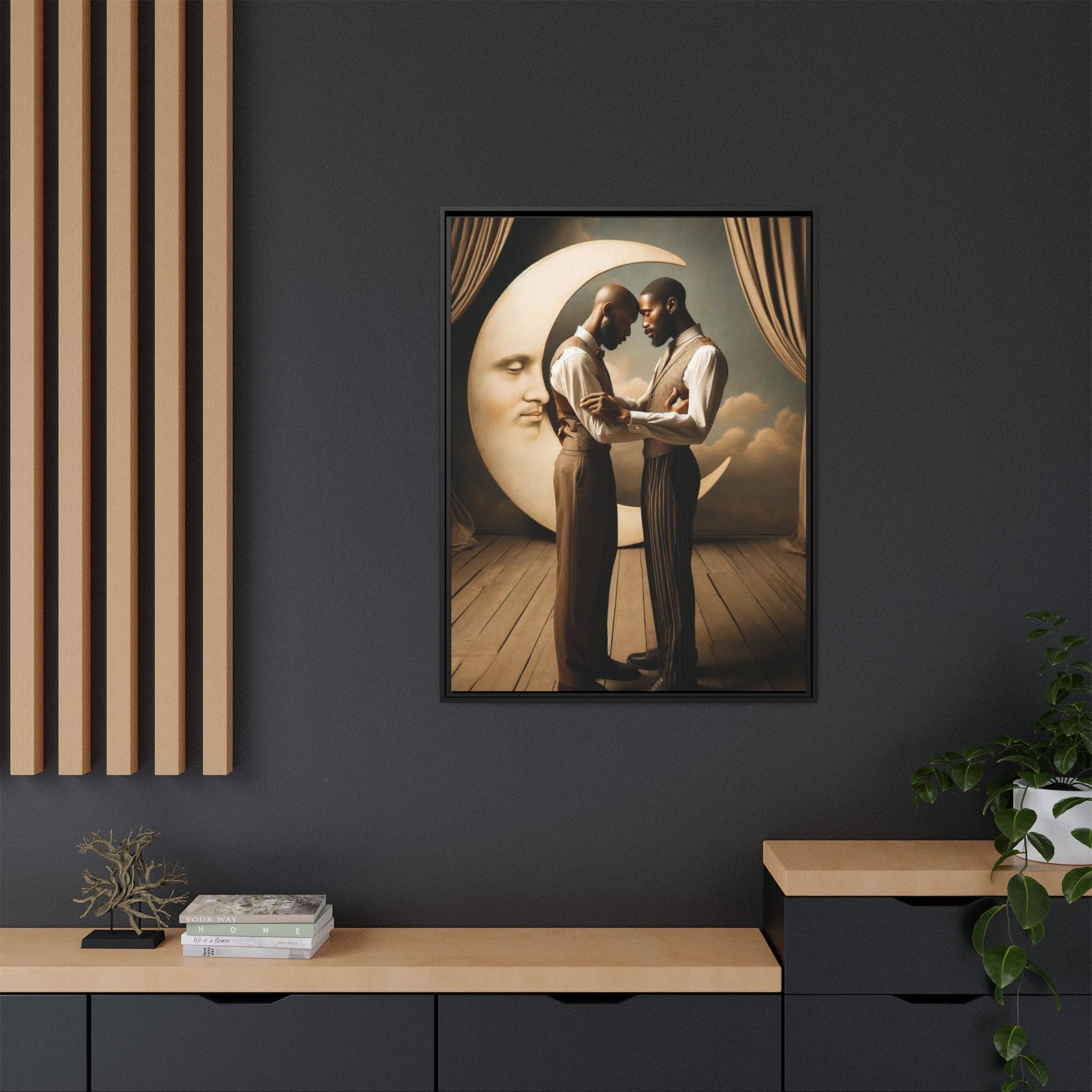 Walt & Pete - Wholesale Art Print - Missing Art Studies - Man In The Moon 00223