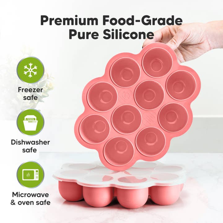 Blossom Gefrierfach für Babynahrung aus Silikon mit Deckel, 60 ml x 10 Kapseln für den Großhandel auf Faire