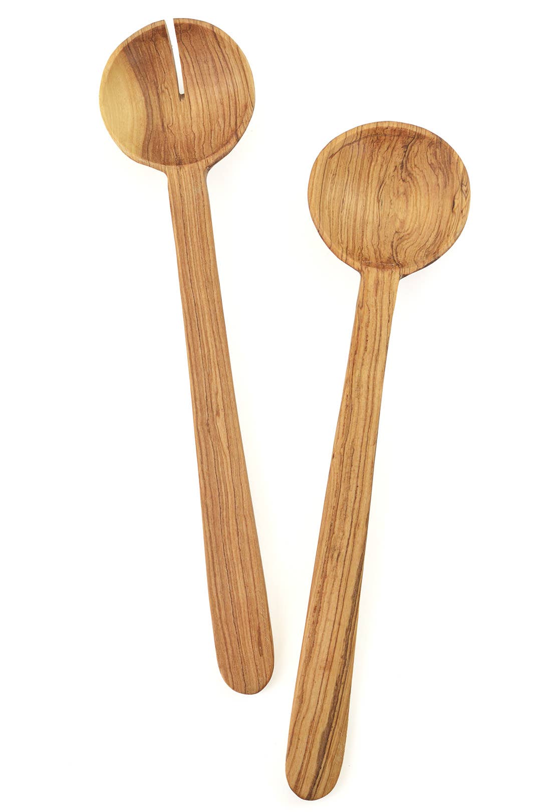 Swahili | AFRICAN MODERN - Vente Ustensile de service - Grands ensembles à salade pendulaires en bois d'olivier avec manche effilé1