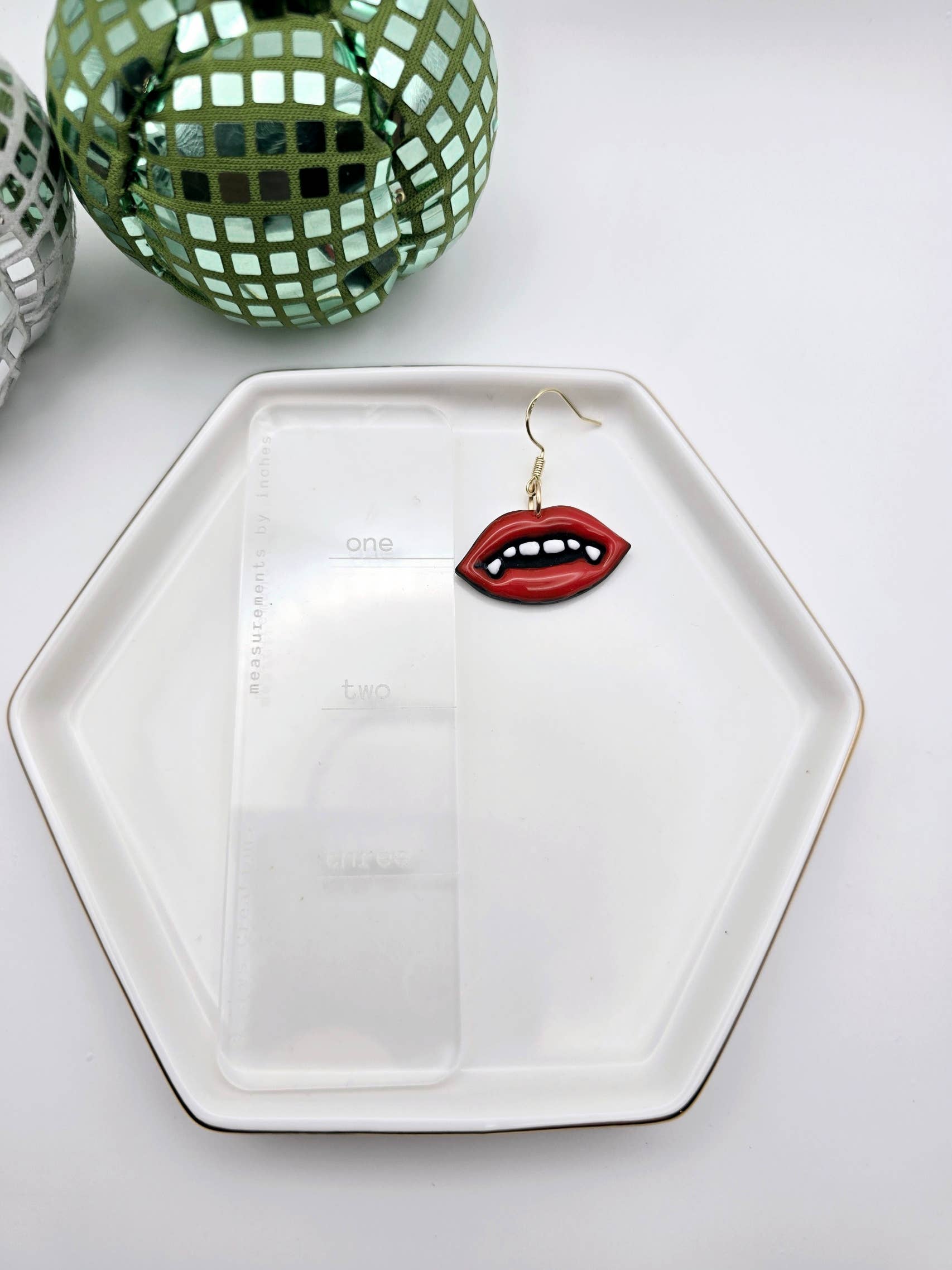 Beckys Creations - Wholesale Dangle Earrings - Vampire Lips Earrings, Halloween, Fall Jewelry4