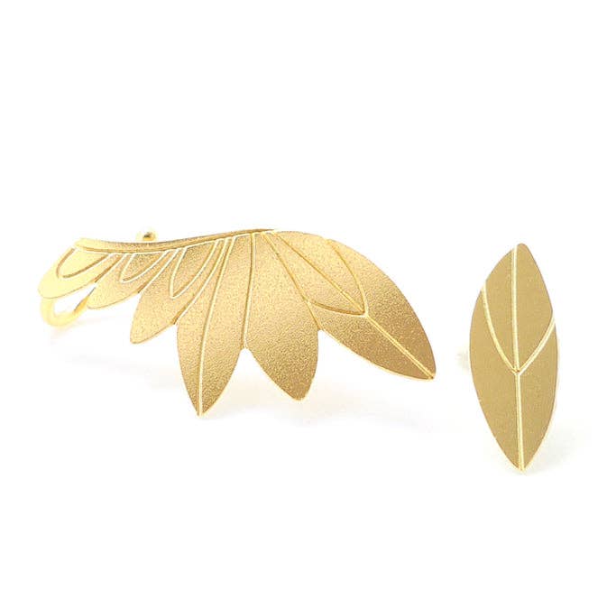 Nadja Carlotti - Vendita all'ingrosso Orecchini pendenti - Orecchini Climbers piumaggio1