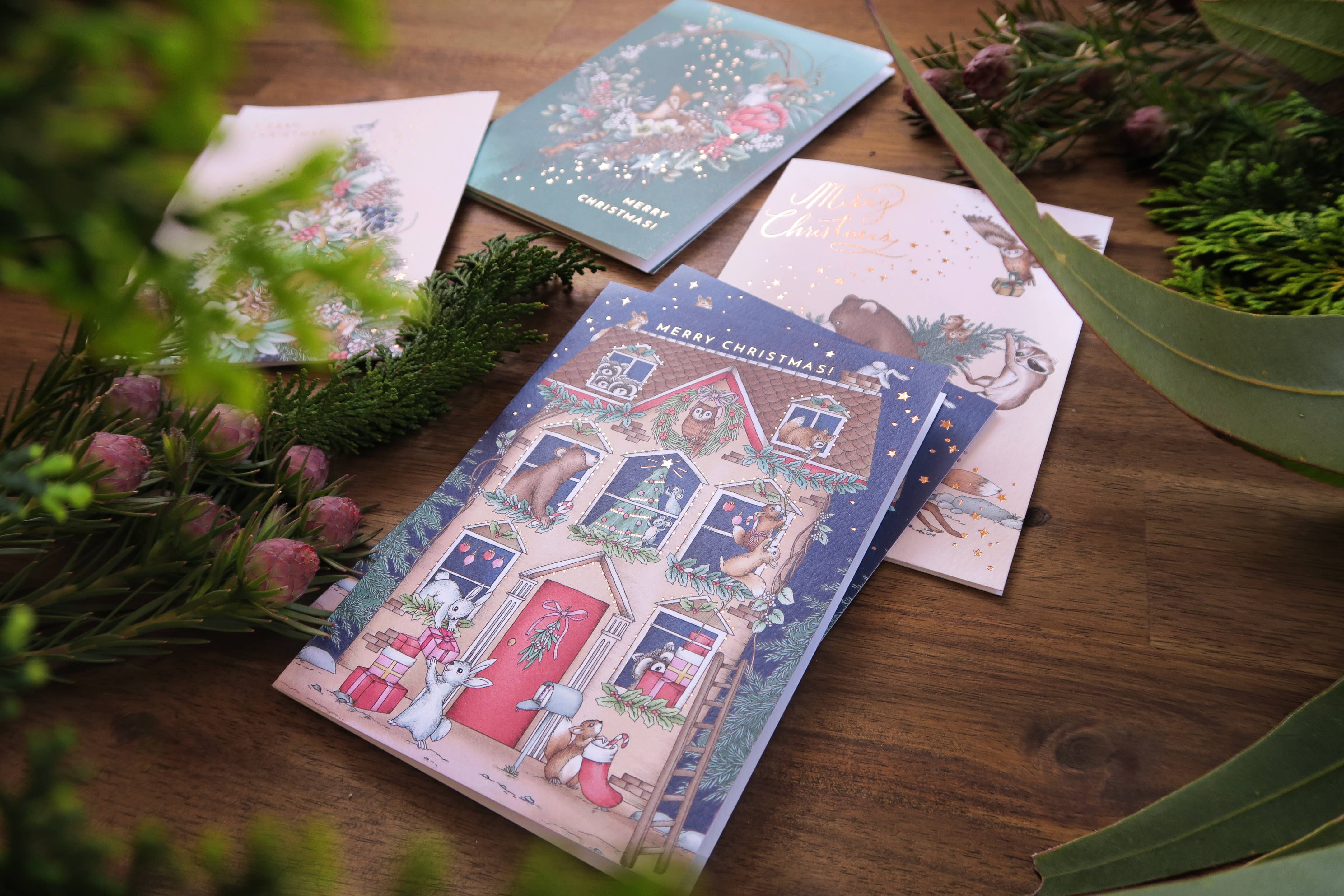 Typoflora – wholesale Thank you card – Magical Christmas Card1