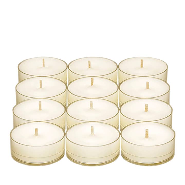 Marshmallow Vanilla Universal Tealight Candles for wholesale by Glow Collection