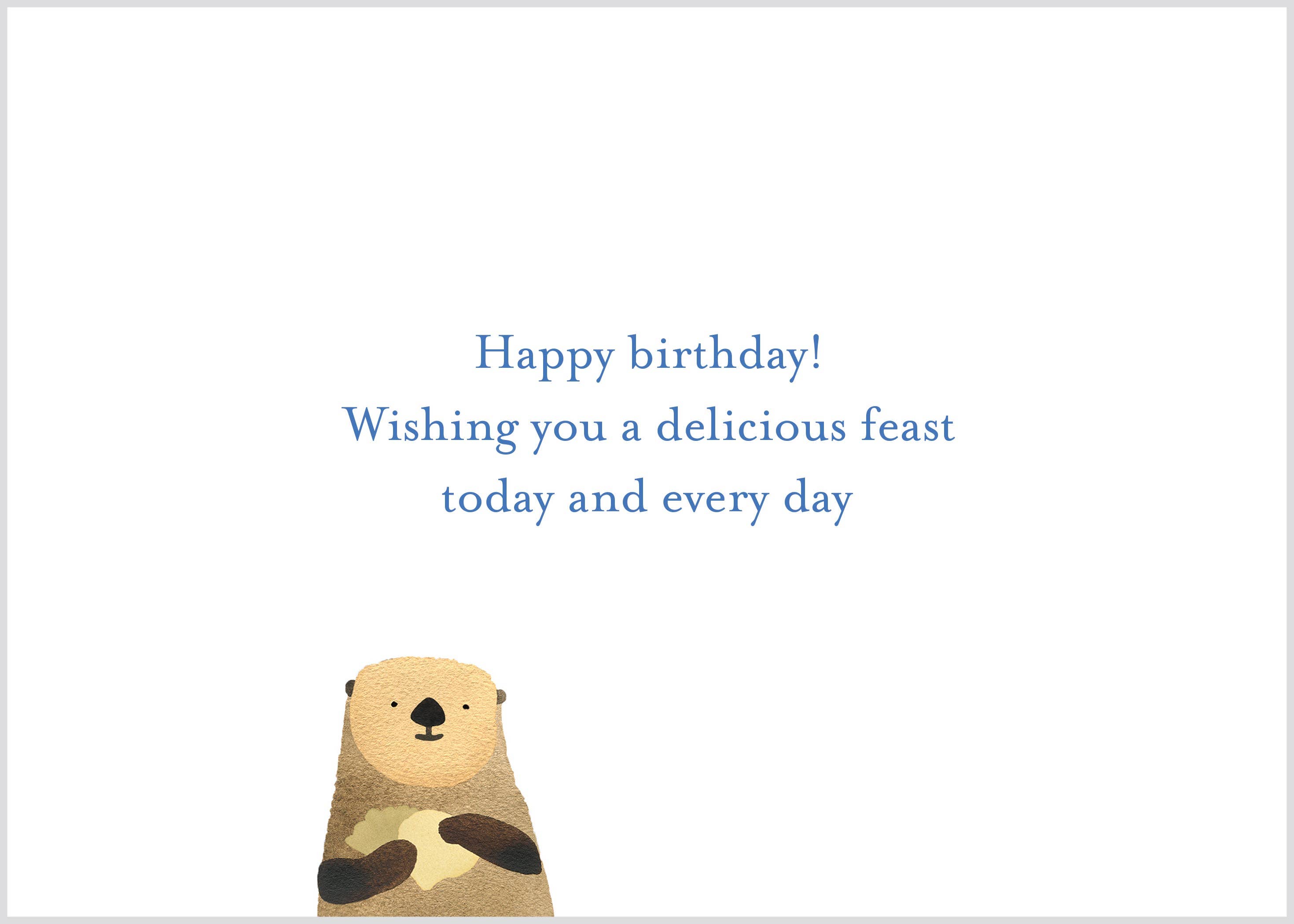 Fomato – postal de parabéns por atacado – Cartão de aniversário da lontra: piquenique1