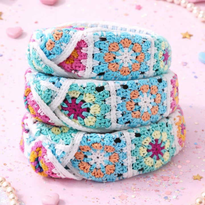 Faixa de Cabelo de Crochê com Nó - Boho Blooms por atacado de Cheeky Plum