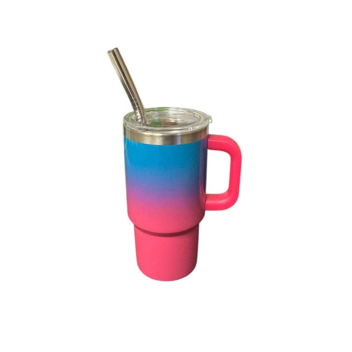 Trend Zone - Wholesale Insulated Mug/Tumbler - Mini Tumblers with straws 2.5oz - Ombre4
