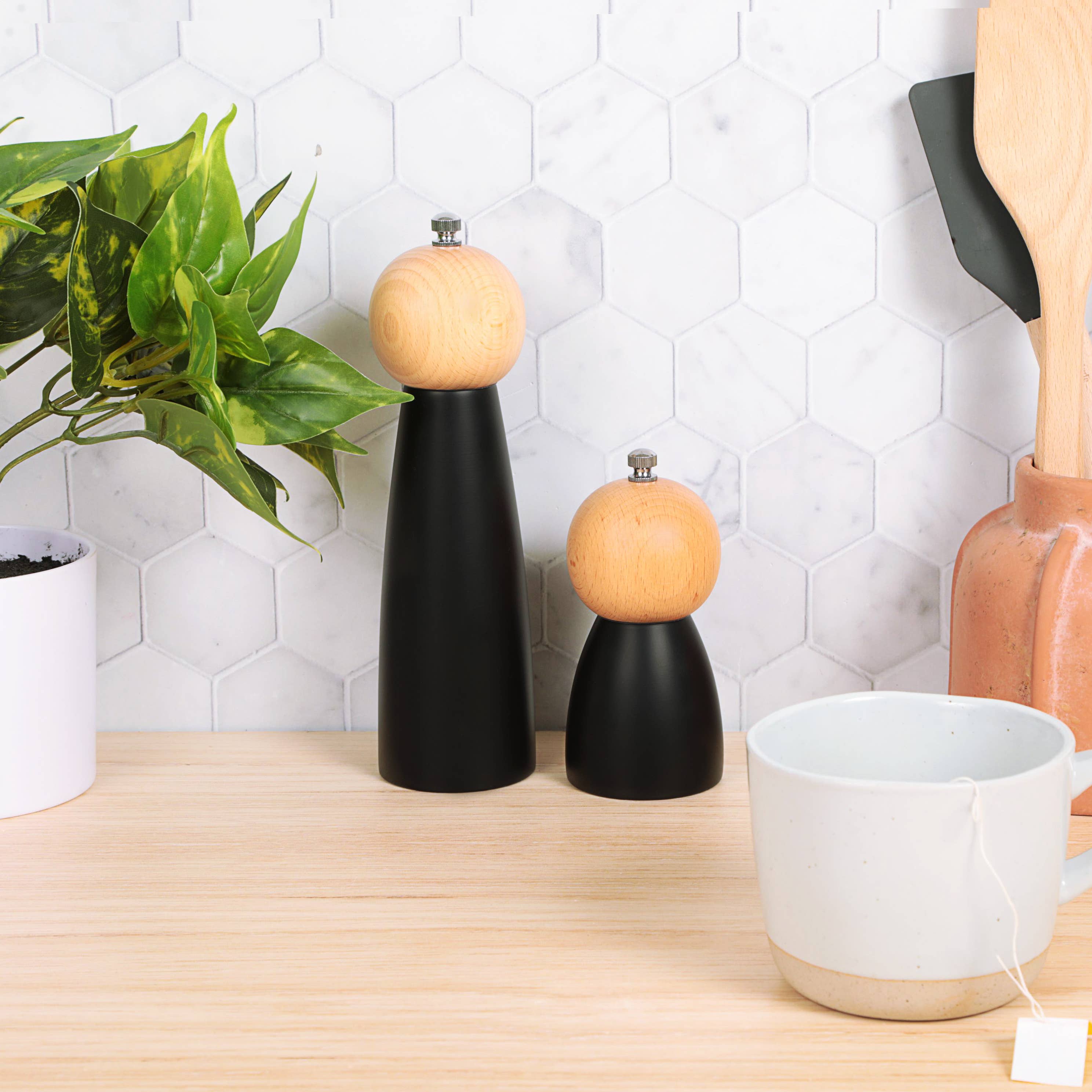 Peppermate - Wholesale Pepper Mill - Twin Wood Grinder Set4