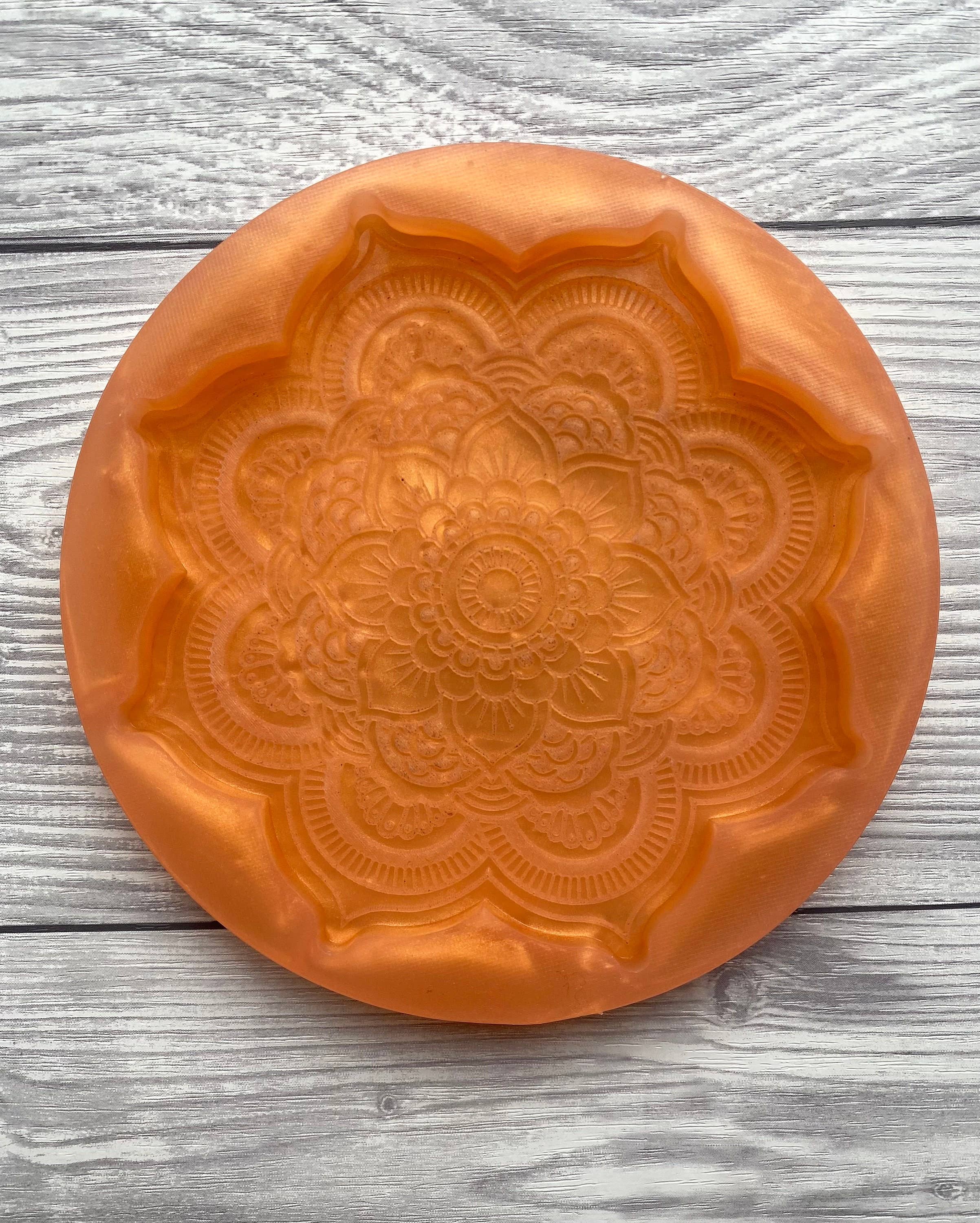 EllaRaeMouldsVinyls - Vente Matériels de bricolage - Moule en silicone pour dessous-de-verre Mandala1