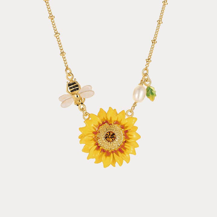 Sunflower Pendant Necklace for wholesale by Verdivine