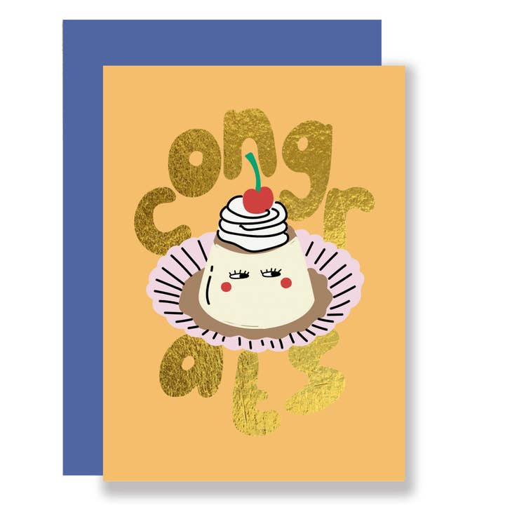 MINI greeting card, congratulations cake greeting card for wholesale by Eat the Moon | Greeting cards and stationery