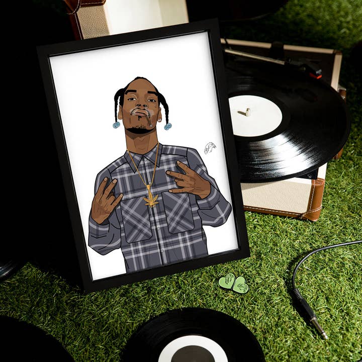 T.CROWE - Vente Affiche d'art - Inspiré par Snoop Dogg Print