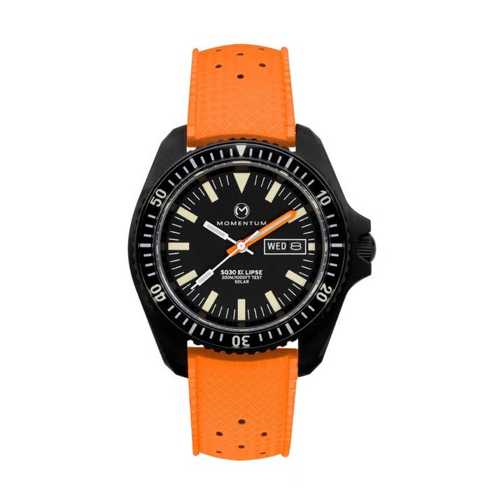 Solenergiklocka 42mm SQ30 Black-Ion orange för wholesale av Mathieu Blanchard