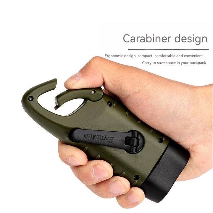 VIGOR - Wholesale Flashlight - Hand Crank Solar Powered Flashlight Emergency Rechargeable2