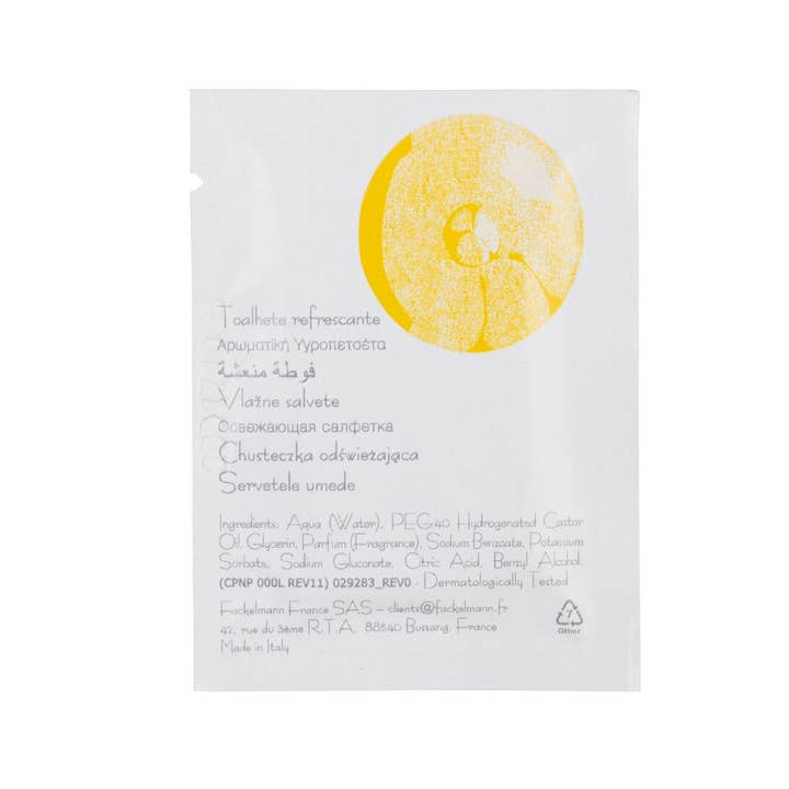 Fackelmann – Toalhas de papel por atacado – Fackelmann lenços de limpeza para dedos com aroma de limão (pacote com 15)2