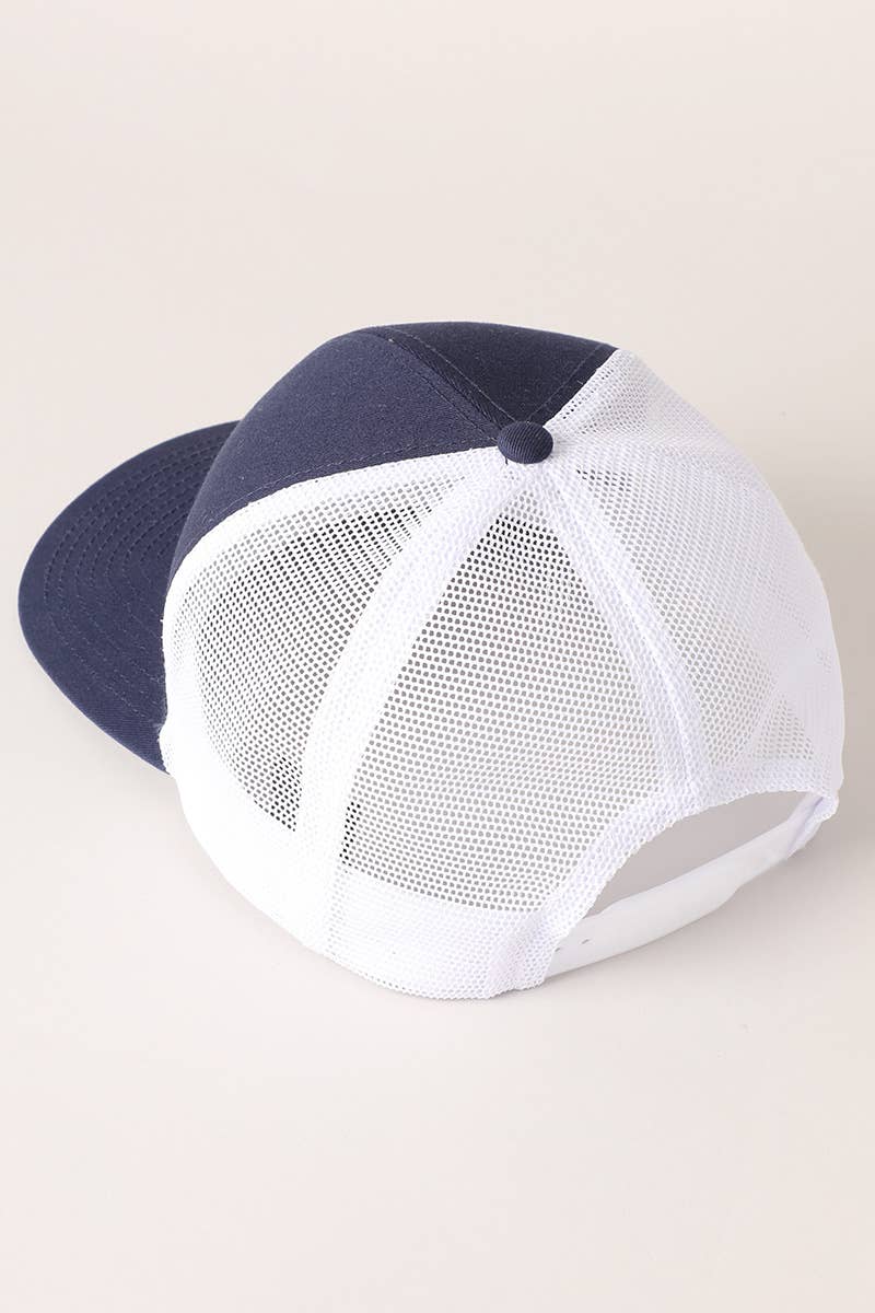 Fashion City - Wholesale Trucker Hat - Unisex - Two Tone Cotton Trucker Hat with Mesh Back32