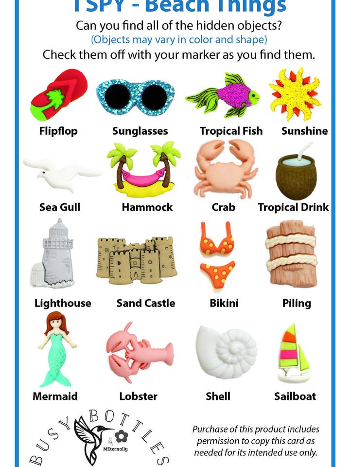 Dementia Friendly Memory Play - Beach Busy Bottle for wholesale by MEternally