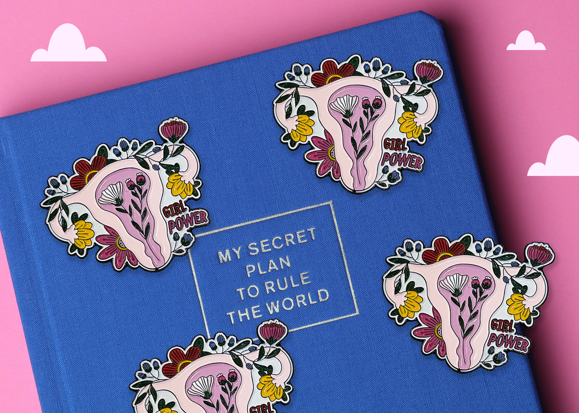 Neha Lee Designs - Wholesale Lapel Pin/Button - Uterus enamel pin5