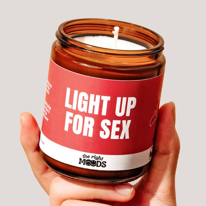 Funny Gift Candle – LOVE MOOD – Scented Handmade Soy wax for wholesale by The Right Moods Candles