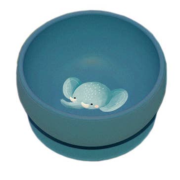 Sassi Silicone Meal Bowl Set - Chewy The Elephant for wholesale by Axis Toys & Gifts
