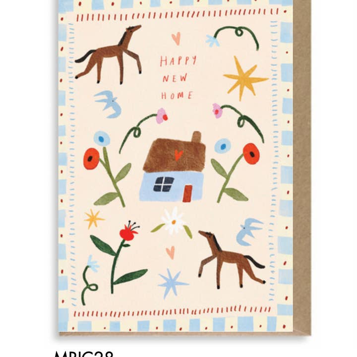 Martha Ratcliff Illustration - Wholesale Housewarming Card - HOME SWEET HOME CARD