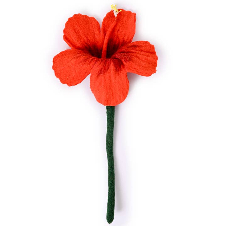 Global Goods Partners - Wholesale Artificial flowers - Felt Hibiscus Flower3